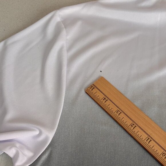 Georgia Tech Yellow Jackets Polo Shirt XL Gray White Ombre Colosseum ACC Atlanta - Picture 8 of 8